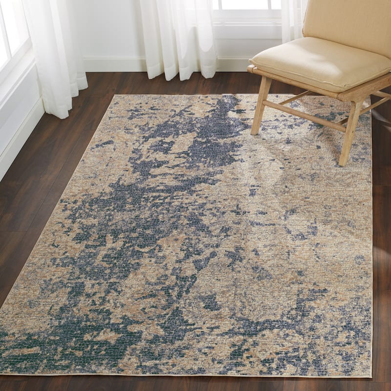 Alexander Home Modern & Contemporary Marble Abstract Area Rug