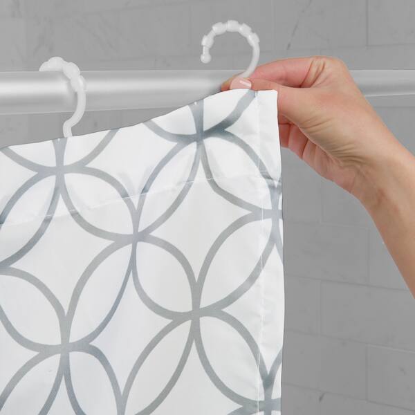 Shop Maytex Trellis Fabric Shower Curtain With Attached Hooks