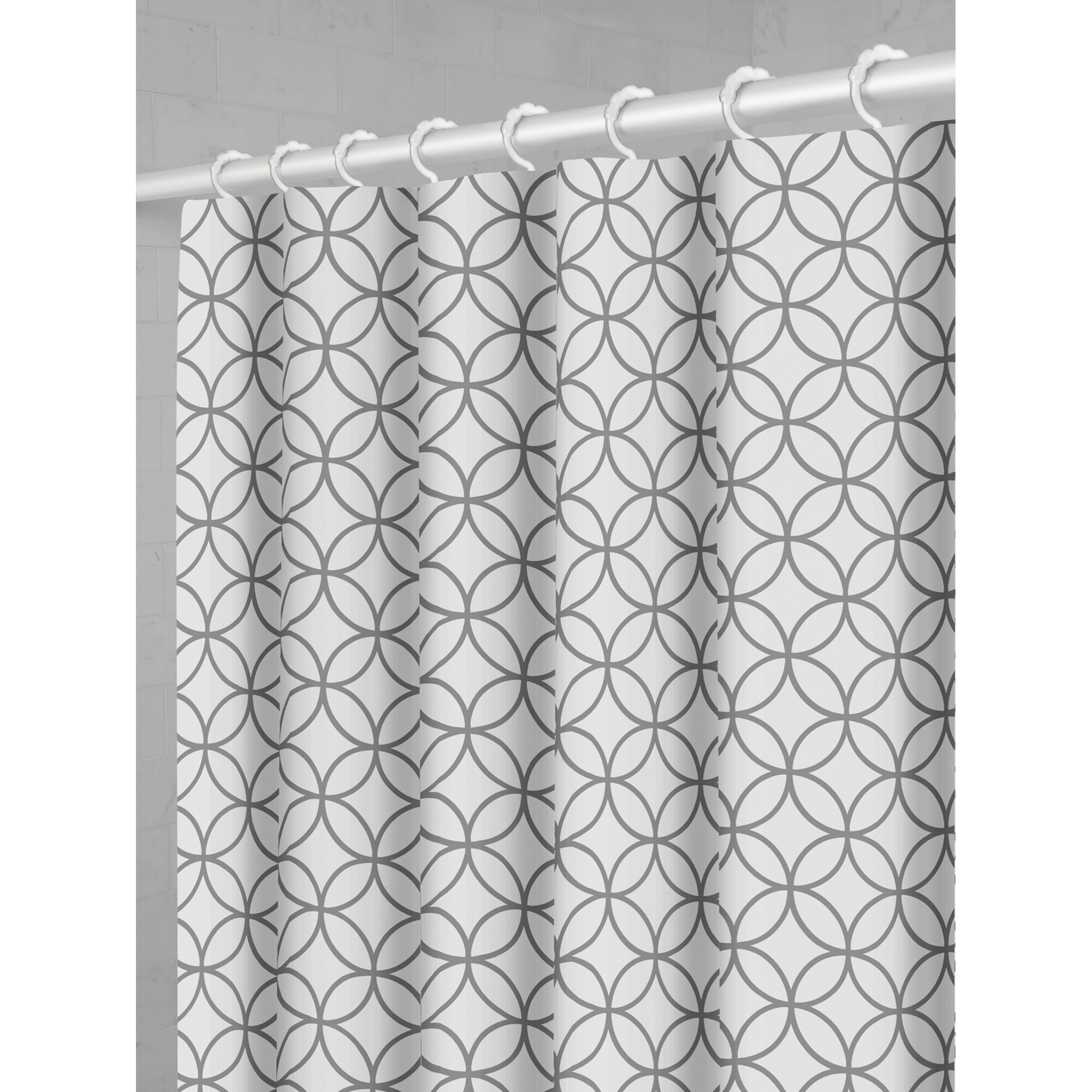 Shop Maytex Trellis Fabric Shower Curtain With Attached Hooks