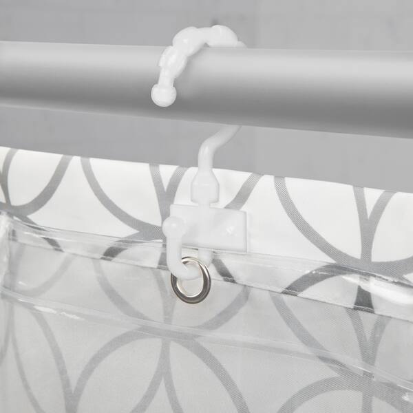 Shop Maytex Trellis Fabric Shower Curtain With Attached Hooks