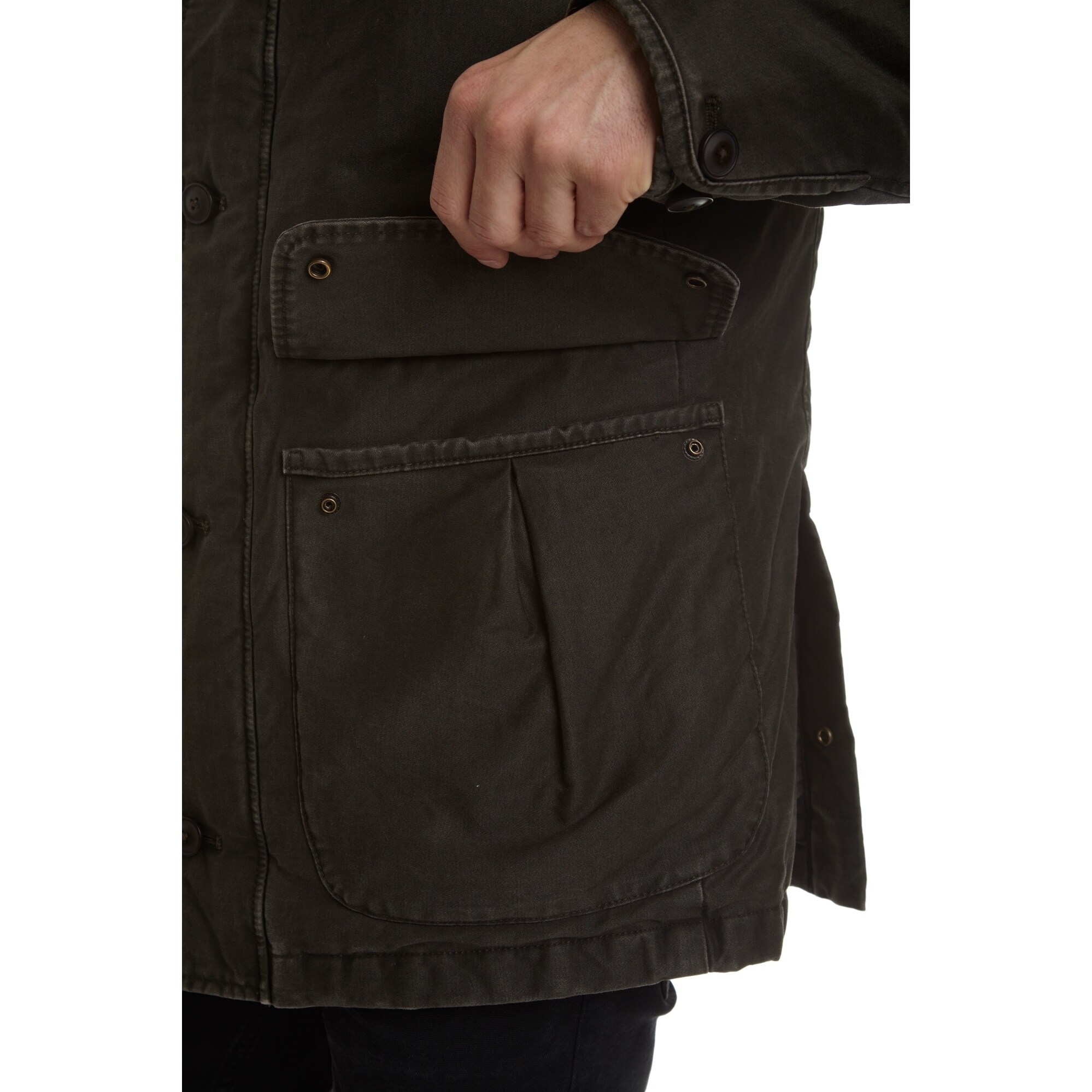 Shop Excelled Men S Big And Tall Weekend Washed Cotton Barn Coat