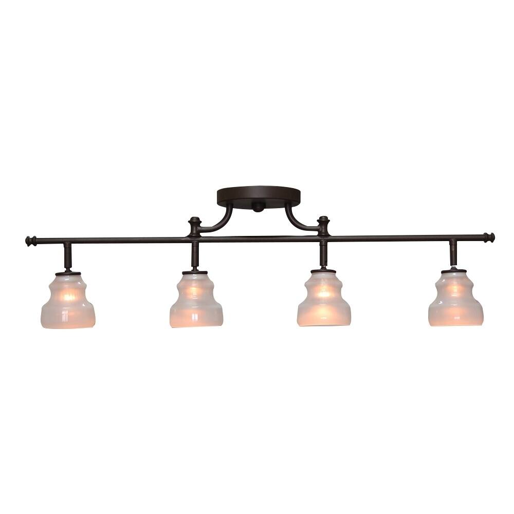 Aztec Lighting 4-light Olde Bronze Rail/Semi-Flush Fixture