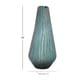 preview thumbnail 5 of 4, The Curated Nomad Biltmore Glass Drip Teal Vase