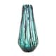 preview thumbnail 3 of 4, The Curated Nomad Biltmore Glass Drip Teal Vase