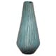 preview thumbnail 2 of 4, The Curated Nomad Biltmore Glass Drip Teal Vase