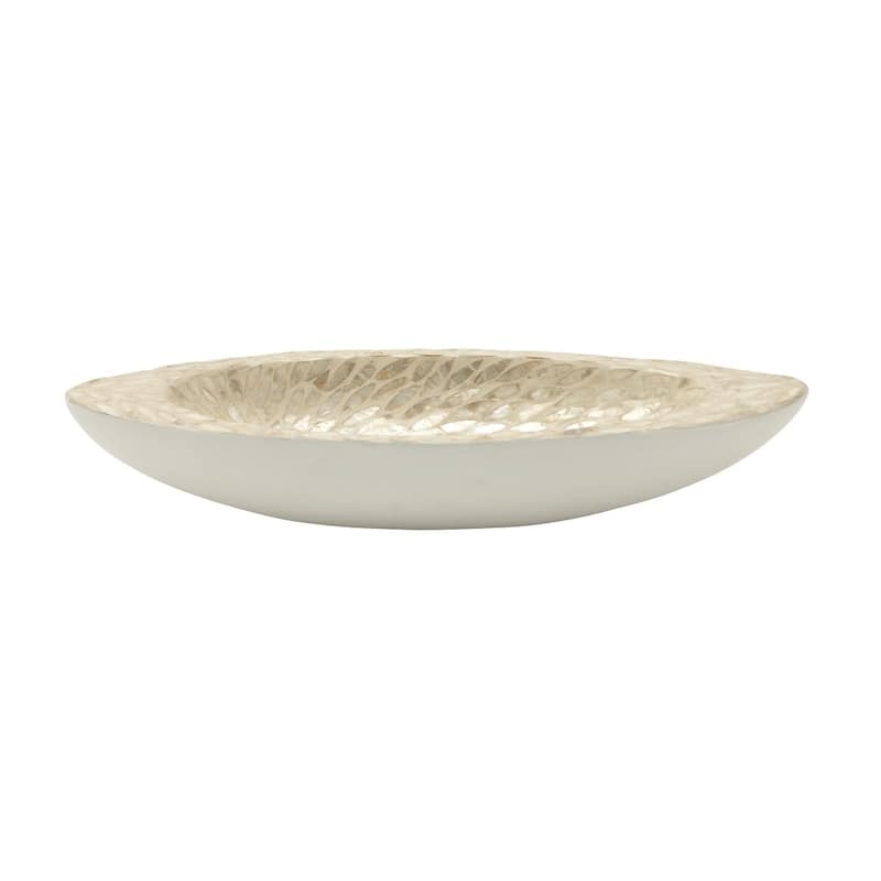 White Mother of Pearl Shell Living Room Decor Tray