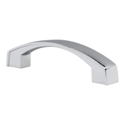 Bow 3-3/4" Inch Centers Chrome Cabinet Pull Handle