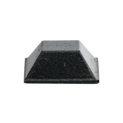 Rok Hardware Cube Square Bumpers, 0.81" x 0.3" Black, Pack of 49