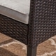 preview thumbnail 4 of 12, Jameson Outdoor 3 Piece Wicker Bistro Set by Christopher Knight Home