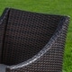 preview thumbnail 3 of 12, Jameson Outdoor 3 Piece Wicker Bistro Set by Christopher Knight Home