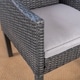 preview thumbnail 10 of 12, Jameson Outdoor 3 Piece Wicker Bistro Set by Christopher Knight Home