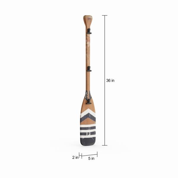 Shop Porch Den Mola Painted Wood Oar Wall Decor 5 X 36