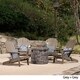 Maison Outdoor 5 Piece Adirondack Chair Set by Christopher Knight Home - Thumbnail 5