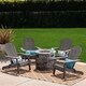 Maison Outdoor 5 Piece Adirondack Chair Set by Christopher Knight Home - Thumbnail 18