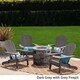 Maison Outdoor 5 Piece Adirondack Chair Set by Christopher Knight Home - Thumbnail 1