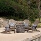 Maison Outdoor 5 Piece Adirondack Chair Set by Christopher Knight Home - Thumbnail 4