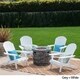 Maison Outdoor 5 Piece Adirondack Chair Set by Christopher Knight Home - Thumbnail 17