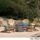 Maison Outdoor 5 Piece Adirondack Chair Set by Christopher Knight Home - Thumbnail 9