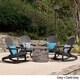 Maison Outdoor 5 Piece Adirondack Rocking Chair Set with Fire Pit by Christopher Knight Home - Thumbnail 1