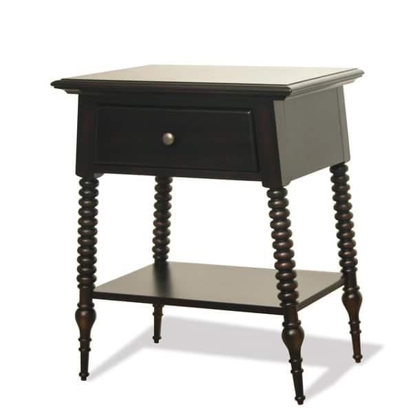 Shop Myra Distressed Hardwood Veneer And Felt 1 Drawer Nightstand Free Shipping Today Overstock 21155876