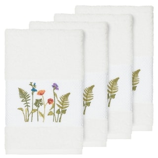 Blooming Flamingo Set HAND TOWELS EMBROIDERED Beautiful