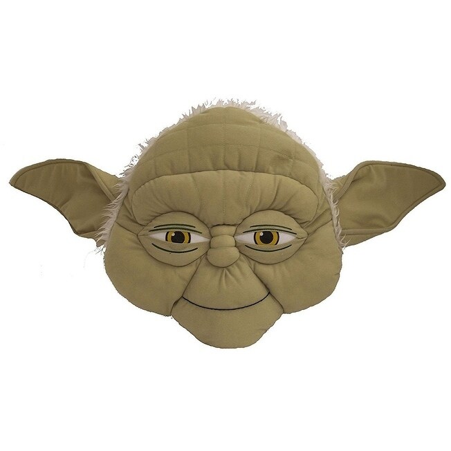 Shop Star Wars Yoda Face Pillow Free Shipping On Orders Over 45