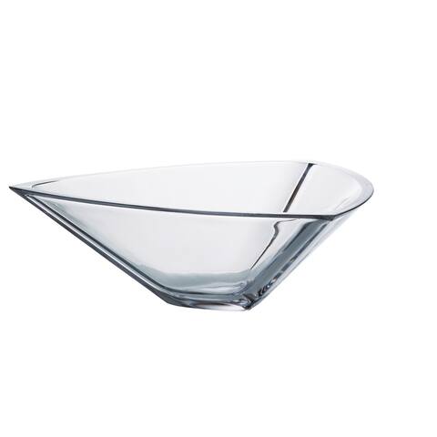 Majestic Gifts European High Quality Crystalline Glass Triangle Bowl-12"