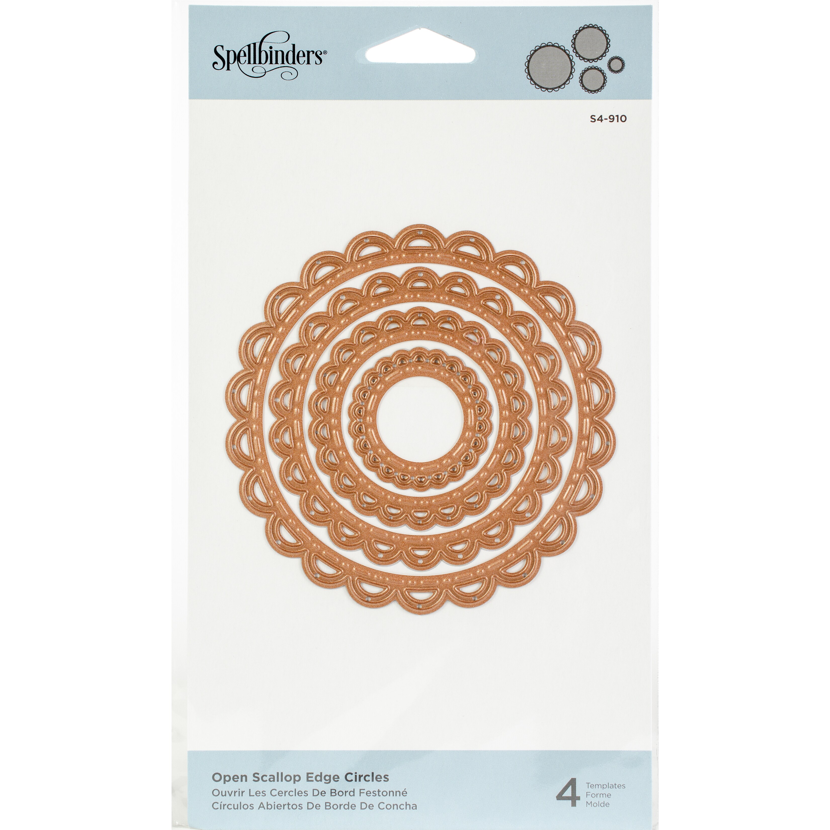Spellbinders Nestabilities Dies-Fancy Edged Ovals