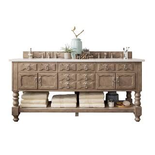 Clearance. Castilian 72" Double Vanity, Empire Gray
