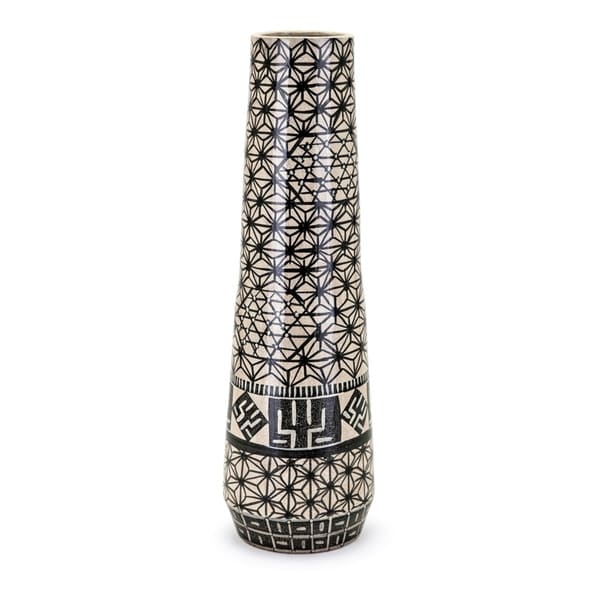 Calista Black and Cream Vase