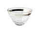 Majestic Gifts European High Quality Glass Bowl w/ Platinum Band 10" Diameter