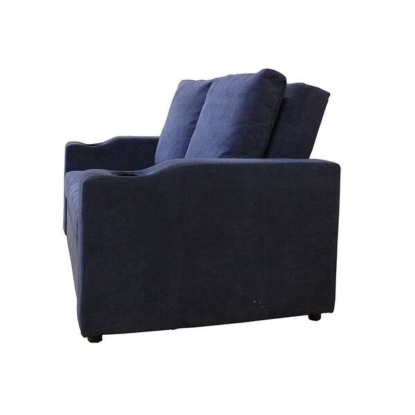 Shop Mini Max Decor Modern 2 In 1 Pullout Sofa Large On Sale