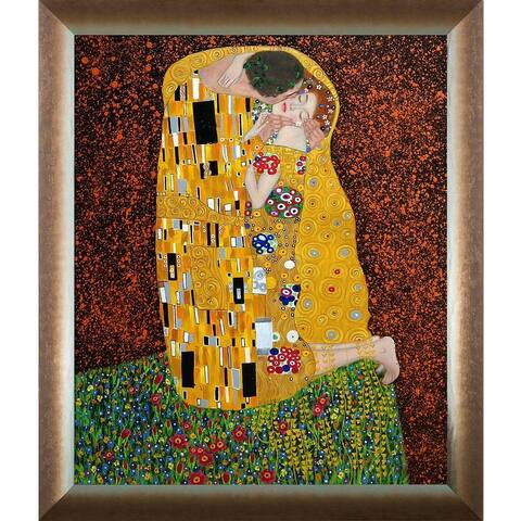 Gustav Klimt 'The Kiss' (Full view) Hand Painted Oil Reproduction
