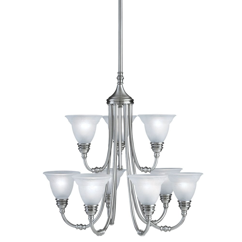 Aztec Lighting 9-light Antique Pewter Chandelier - Chandeliers For Bedrooms by Overstock.com