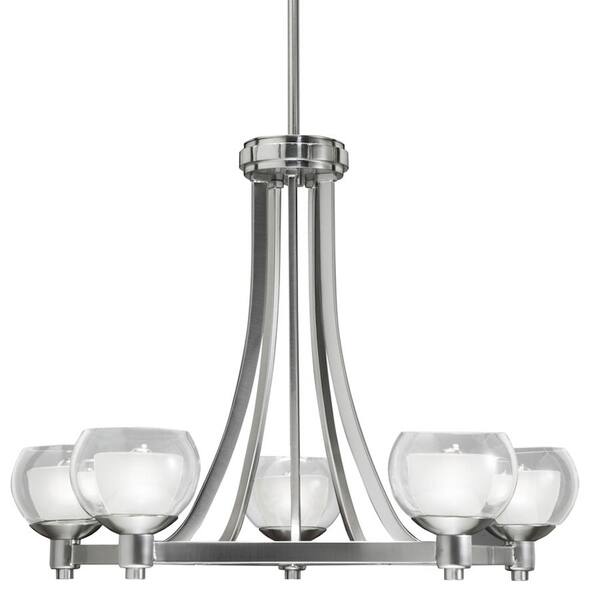 Aztec Lighting 5light Brushed Nickel Halogen Chandelier Bed Bath