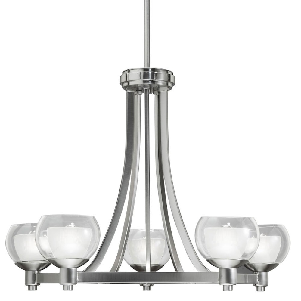 Aztec Lighting 5-light Brushed Nickel Halogen Chandelier - Chandeliers For Bedrooms by Overstock.com