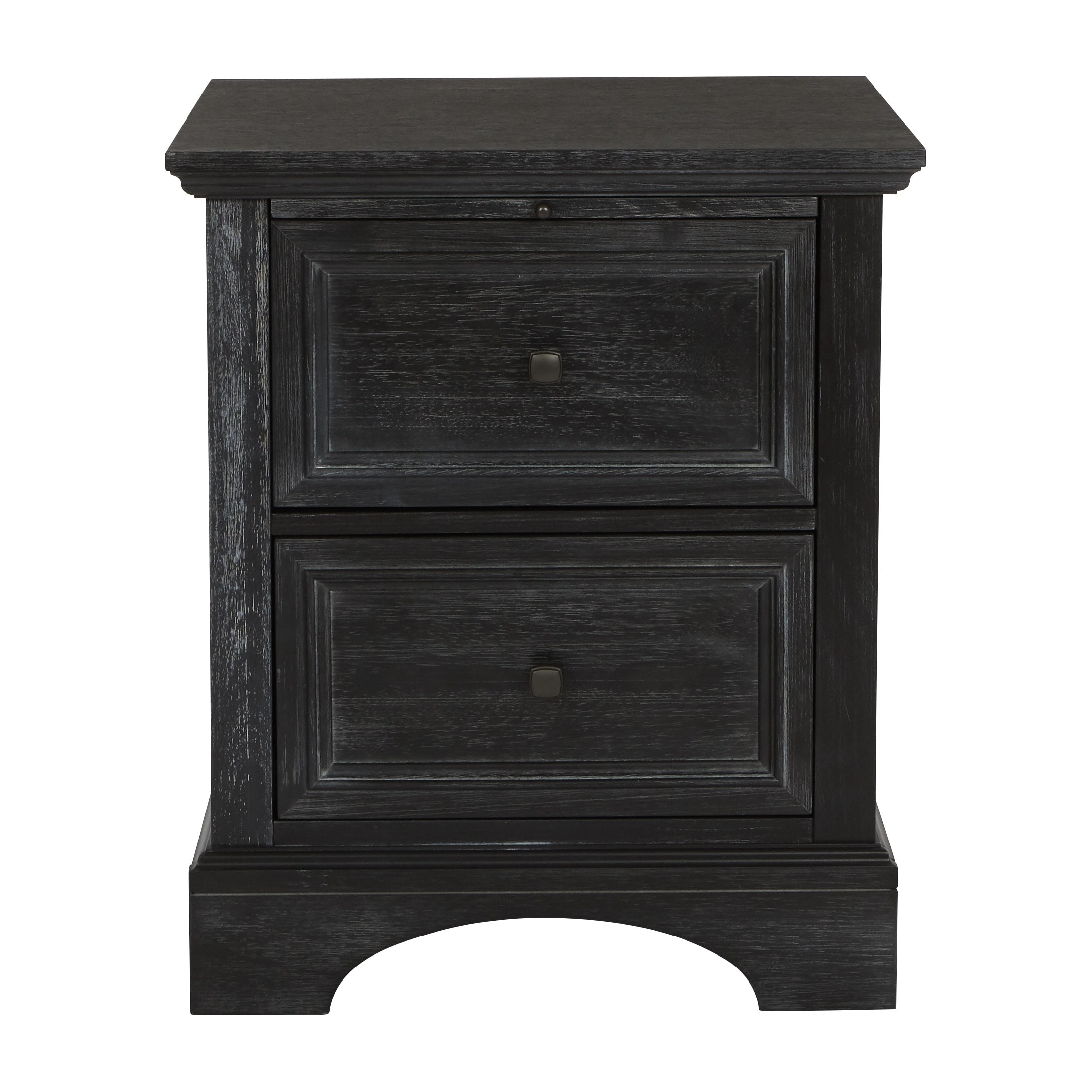 farmhouse nightstand black