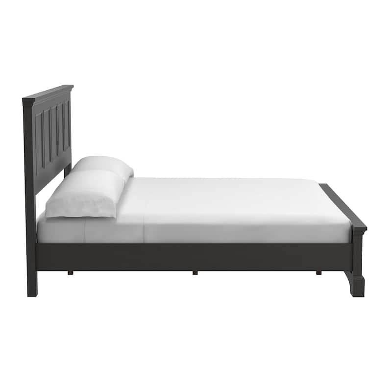 Farmhouse Basics King Bedroom Set with 2 Nightstands, 1 Dresser and 1 Mirror