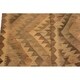 preview thumbnail 6 of 5, Kilim Vespera Gray/Brown Hand-Woven Wool Rug (2'9 x 4'0) - 3' 4" x 6' 5"