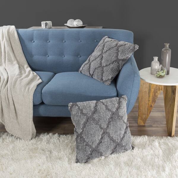 Shop Windsor Home Geometric Textured Decorative Throw Pillow And