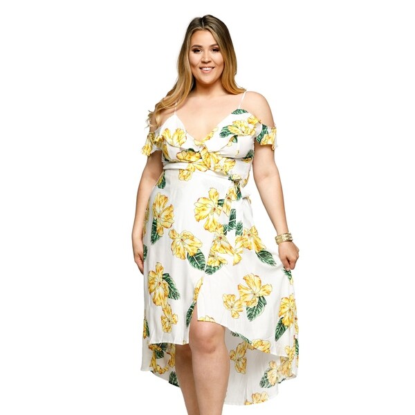 wrap around dress plus size