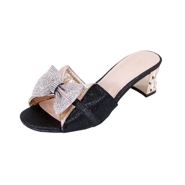wide width bling sandals