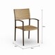 preview thumbnail 18 of 16, Maracay Tree Bark Outdoor Dining Set with Stackable Chairs (9-Piece)