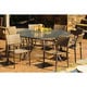 preview thumbnail 10 of 16, Maracay Tree Bark Outdoor Dining Set with Stackable Chairs (9-Piece)