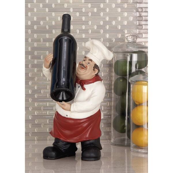 Traditional 14 Inch Polystone Bistro Chef Wine Holder