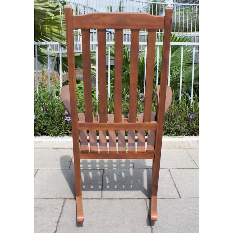 Togiak Traditional Acacia Hardwood Rocking Chair by Havenside Home
