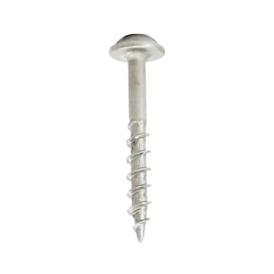 #8 x 1-1/4" Square Round Washer Head Screws Plain Steel, Pack of 1000