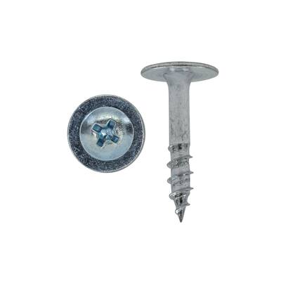 #8 x 1-1/2" Drawer Front Screws, Phillips Truss Head, Zinc, 100 Pack