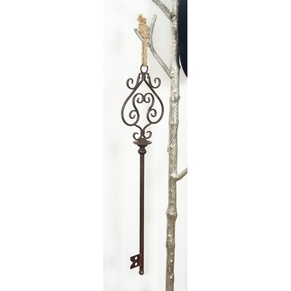 Copper Grove Iris Decorative Old Fashioned Keys with Rusty Finish (Set of 3)