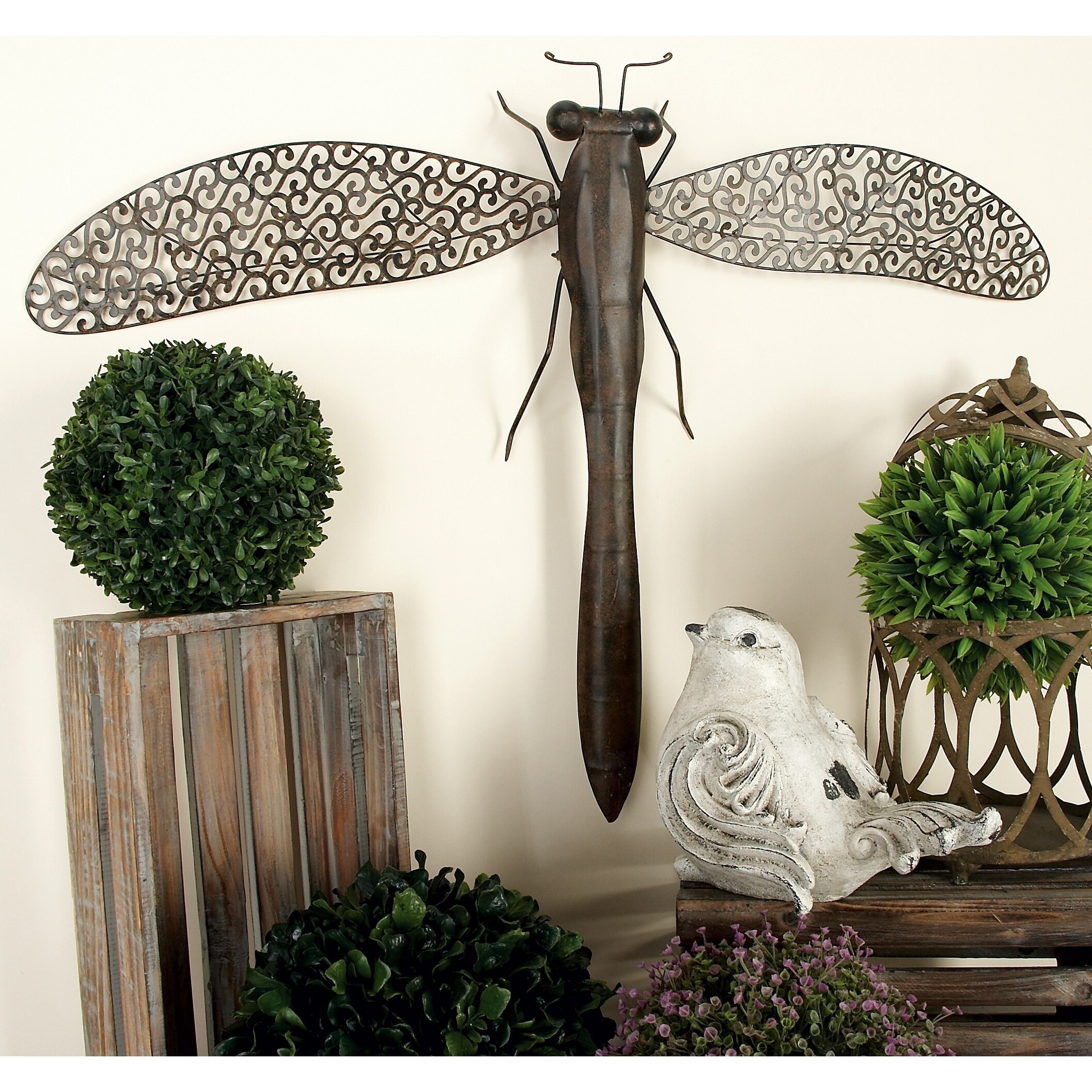 The Curated Nomad Jiminez Antique Brown 37 Inch Wide Metal Curated Nomad Jiminez Antique Brown